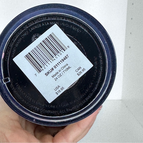 Starbucks Dark Purple Sequin Venti Cold Cup Tumbler Rare - Picture 3 of 7